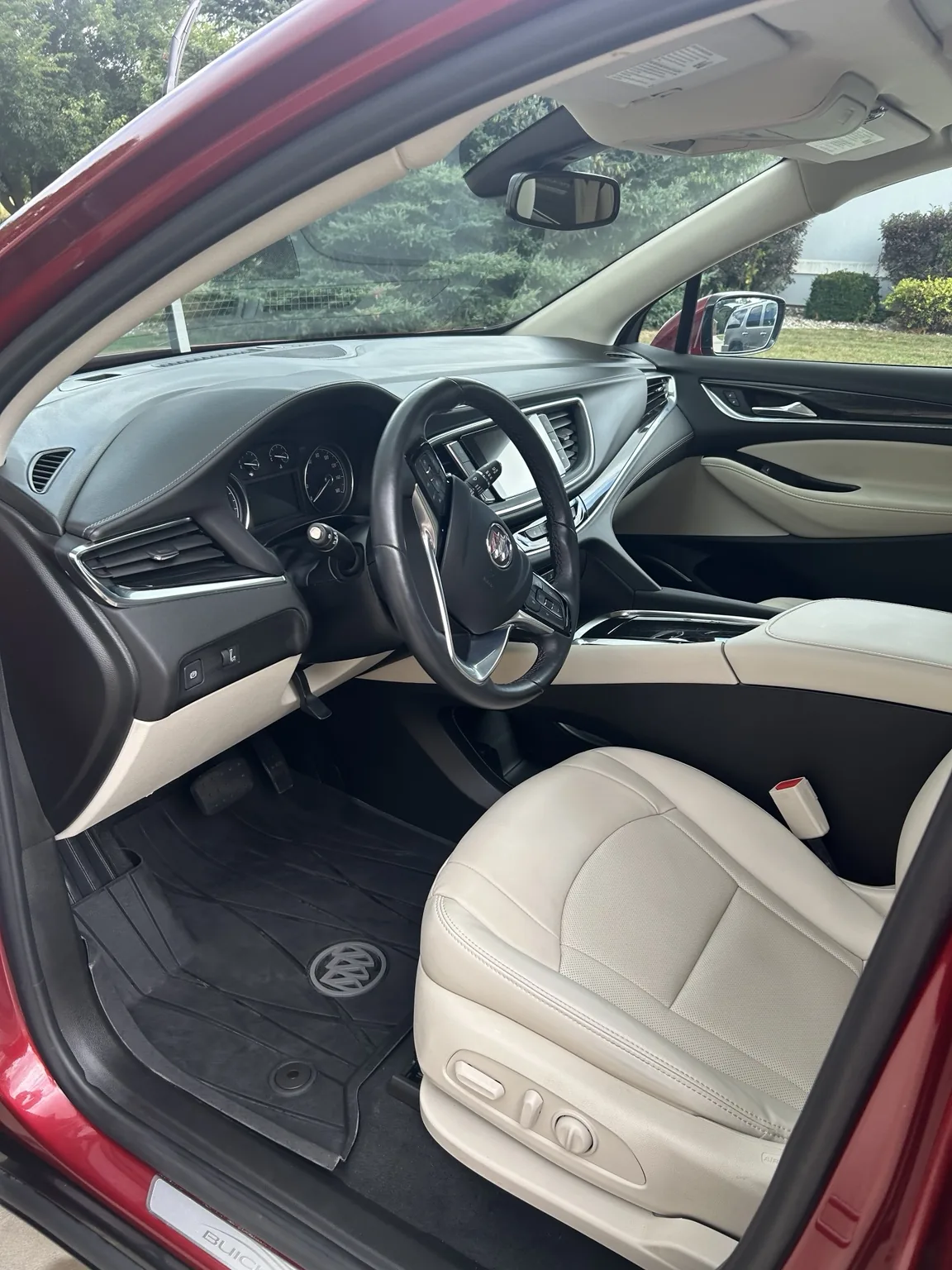 Clean Buick front interior after detailing