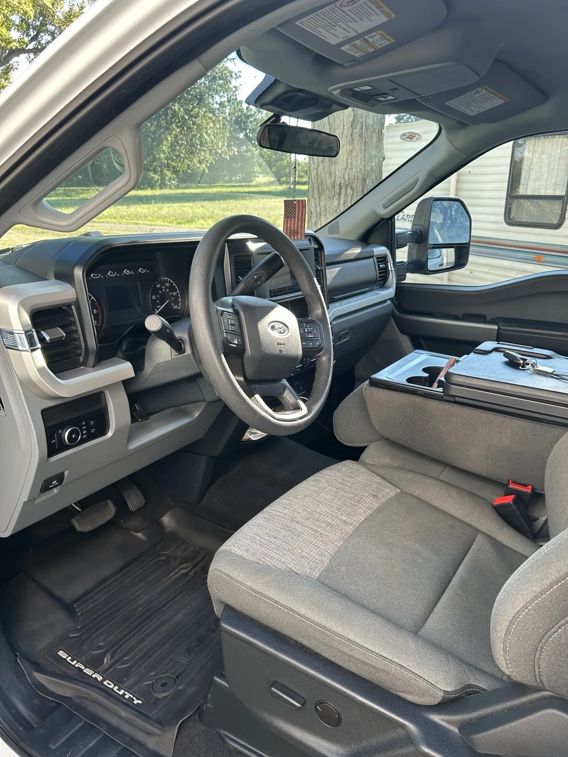 Ford Super Duty interior after detailing