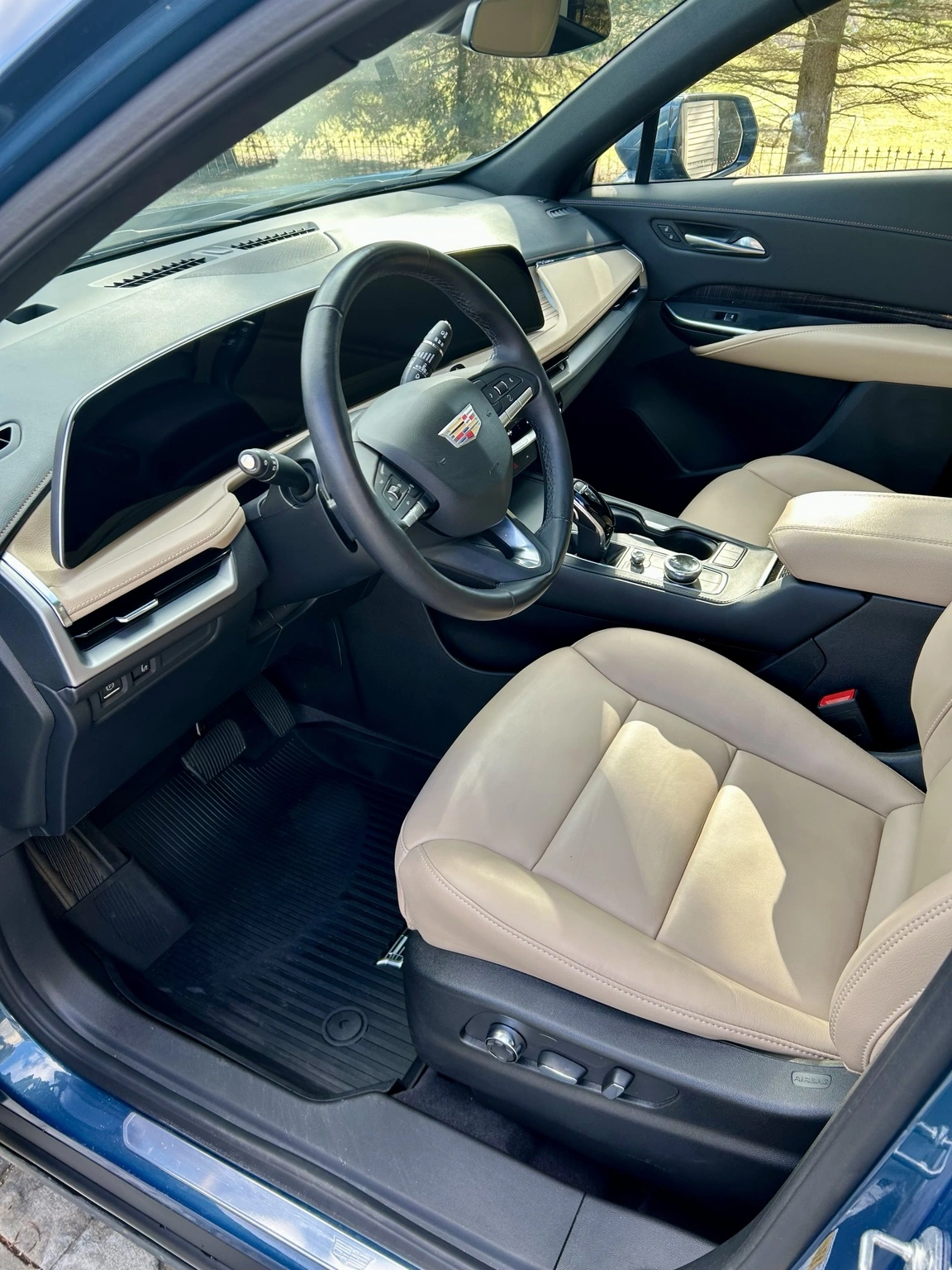 Clean Cadillac interior after NorthLine detailing
